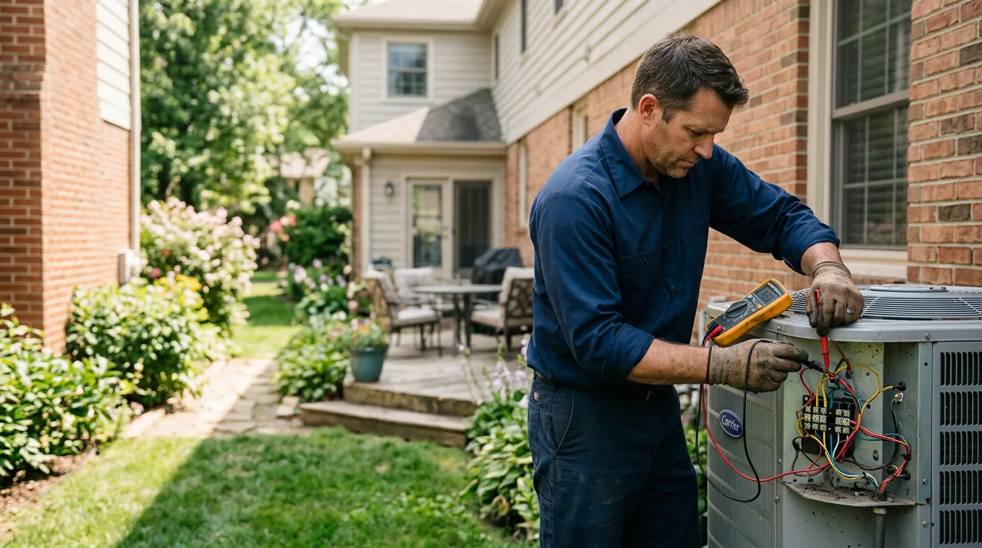 HVAC technician working near Monmouth, ME